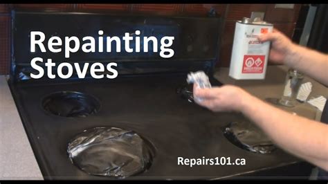 how to paint a gas stove top